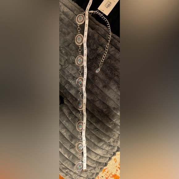 Silver and Turquoise Women's Belt - Picture 5 of 7